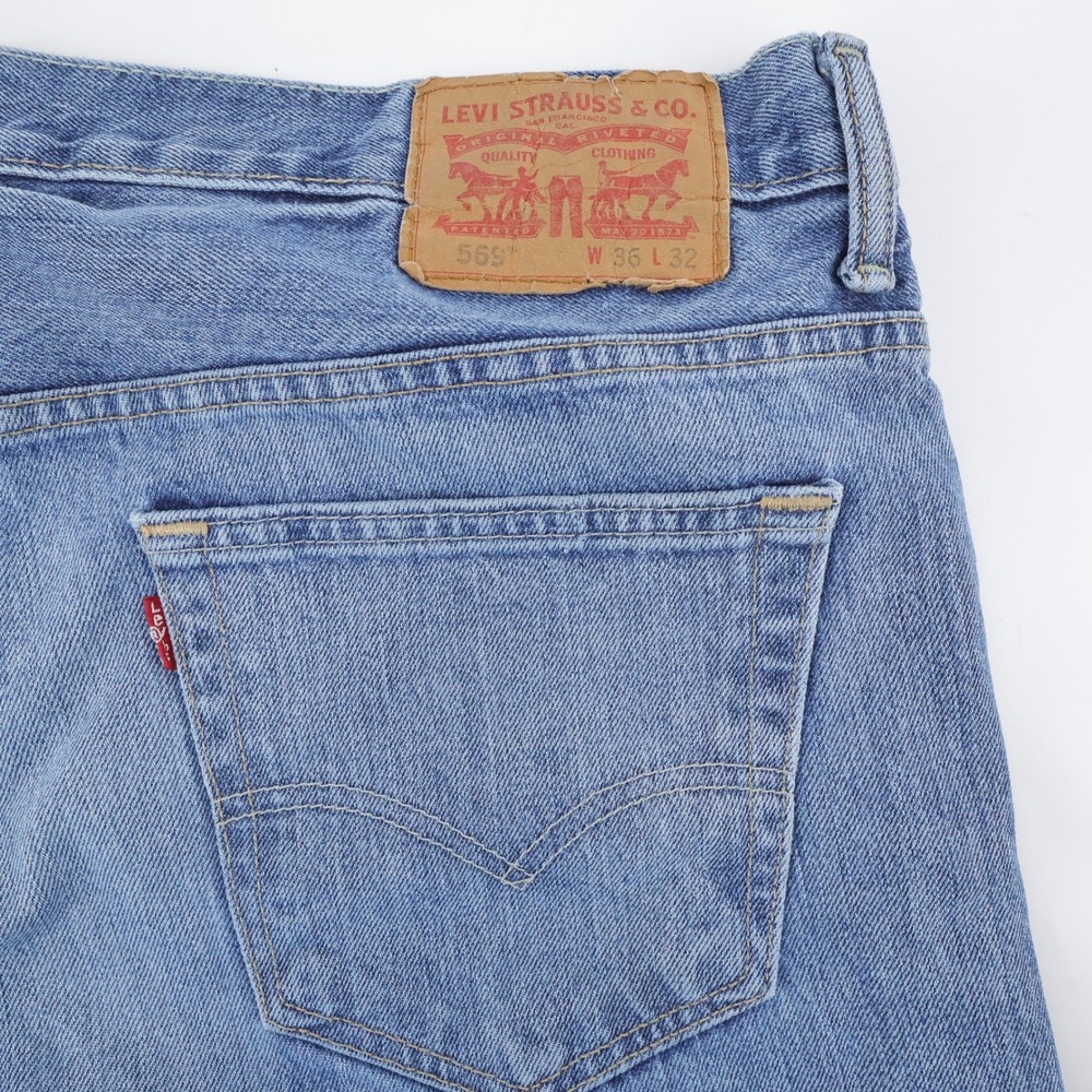 Levi's 569 Loose Straight Jeans BlueMen 36x32 (measures 31")